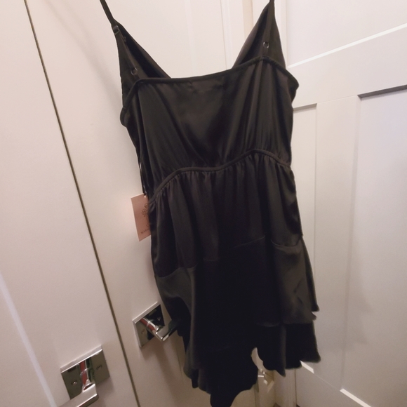 Marigolden Serendipity Satin Dress"Color: Black","Size: Medium - Picture 3 of 4